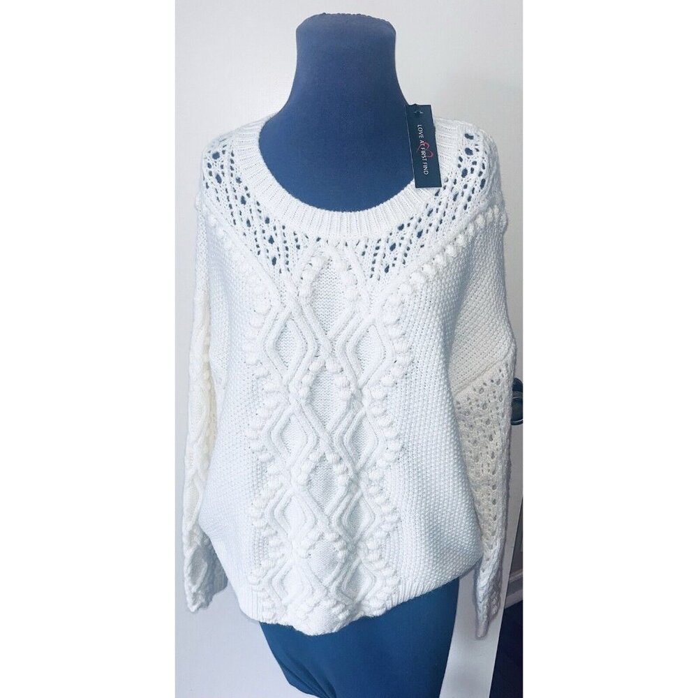 NwTS! Love At First Find Chunky Knit Sweater Sz Large